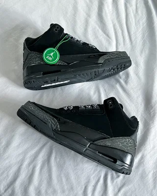 Nike Air Jordan 3 Retro 'Black Cat' 2025 CT8532-001 — головне фото товару