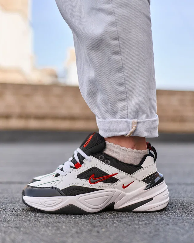 Nike M2K Tekno Black White «Red Logo» — головне фото товару
