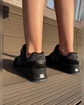 New Balance 574 all black — головне фото товару
