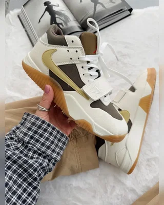 Nike Air Jordan x Travis Scott Jumpman Jack Beige Brown — головне фото товару