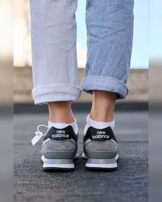 New Balance 574 Grey White Black — головне фото товару