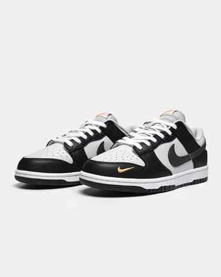 Nike Dunk Low Black Total Orange Mini Swoosh — головне фото товару