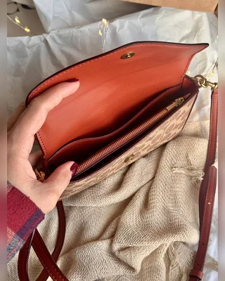 COACH ‎‎‎‎ Coach Women's Wyn Crossbody Handbag Brown [крафт коробка] 21 х 12 х 3.5 — головне фото товару