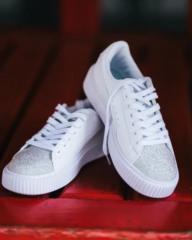 Puma Suede White Silver Toe — головне фото товару