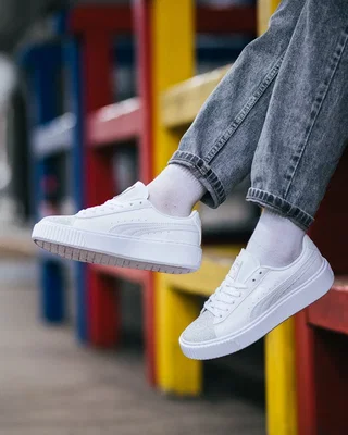 Puma Suede White Silver Toe — головне фото товару