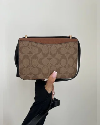 COACH ‎‎‎‎ Coach Mini Morgan Square Crossbody Bag Brown Black — головне фото товару