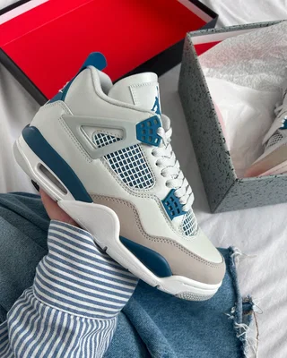 Nike Air Jordan 4 Retro 'Military Blue' 2024 HF4281-141 — головне фото товару
