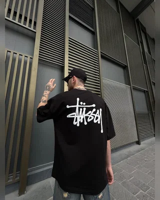 Stüssy Футболка Stussy black — головне фото товару