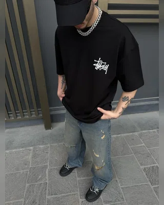 Stüssy Футболка Stussy black — головне фото товару