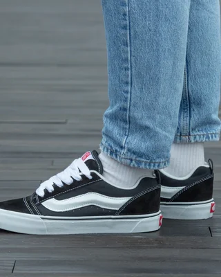 Vans KNU Skool Black White — головне фото товару