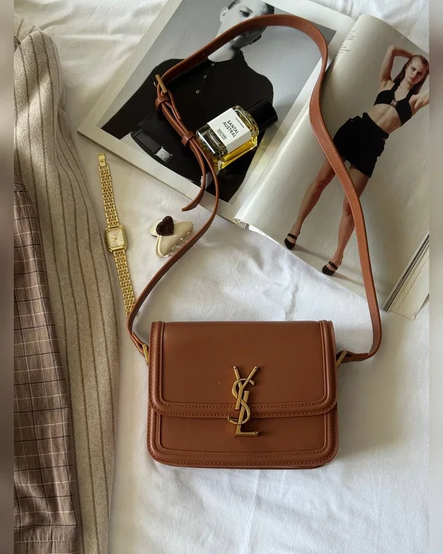 Saint Laurent Solferino Brown Gold (Оригінальна коробка) 19 х 16 х 6 — головне фото товару