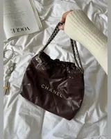 Chanel 22 Handbag Burgundy with Silver Hardware 30 x 30 x 8 см — головне фото товару