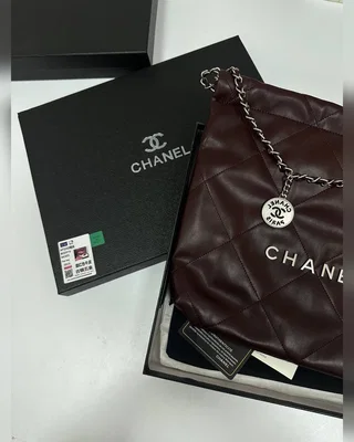 Chanel 22 Handbag Burgundy with Silver Hardware 30 x 30 x 8 — головне фото товару