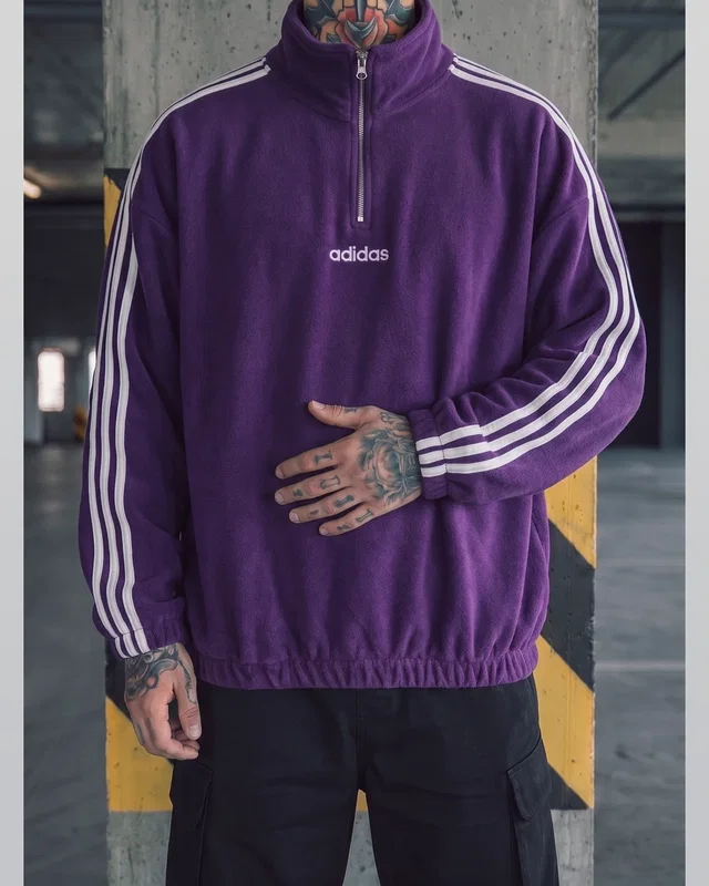 Adidas Фіолетовий флісовий Світшот — головне фото товару