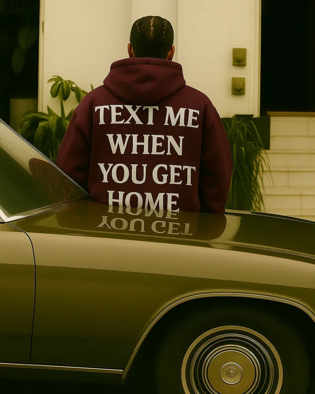 Sane Худі бардо принт text me — головне фото товару