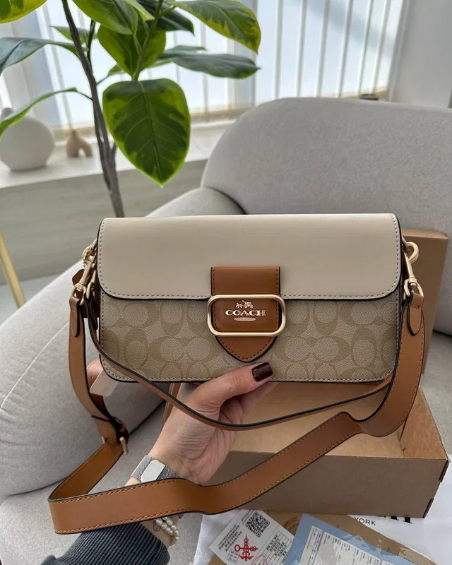 COACH Coach Morgan Crossbody Bag Beige/White [крафтова коробка] COACH — головне фото товару