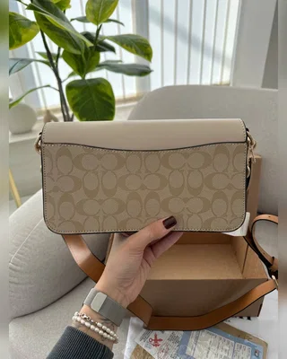 COACH ‎‎‎‎ Coach Morgan Crossbody Bag Beige White [крафтова коробка] — головне фото товару