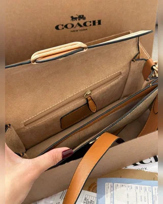 COACH ‎‎‎‎ Coach Morgan Crossbody Bag Beige White [крафтова коробка] — головне фото товару