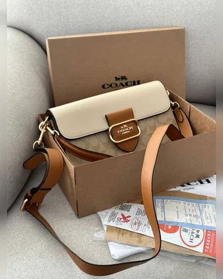 COACH ‎‎‎‎ Coach Morgan Crossbody Bag Beige White [крафтова коробка] — головне фото товару