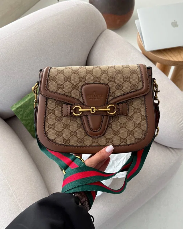 Gucci Lady Web GG Canvas Shoulder Bag [магнітна коробка] — головне фото товару