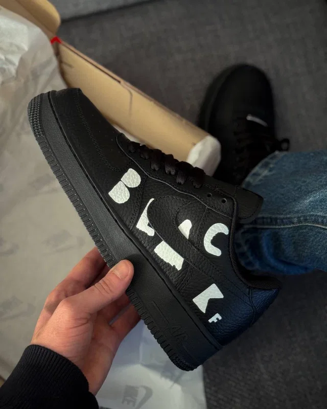 Nike Air Force 1 СOMME des GARCONS Black — головне фото товару