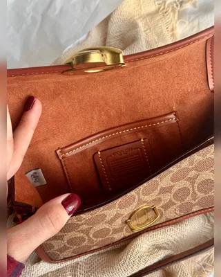 COACH ‎‎‎‎ Coach Studio Shoulder Bag In Signature Canvas Brown [крафт коробка] 19 х 12 х 6 — головне фото товару