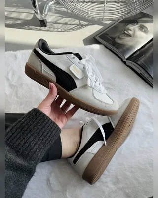 Puma Palermo Leather White Gray Gum — головне фото товару