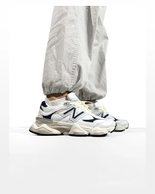 New Balance 9060 White Beige Dark Blue — головне фото товару