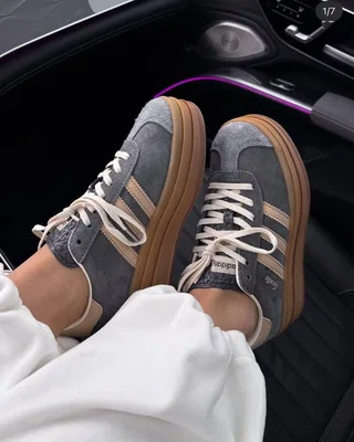 Adidas Gazelle Bold Grey Magic Beige Gum 40 — головне фото товару