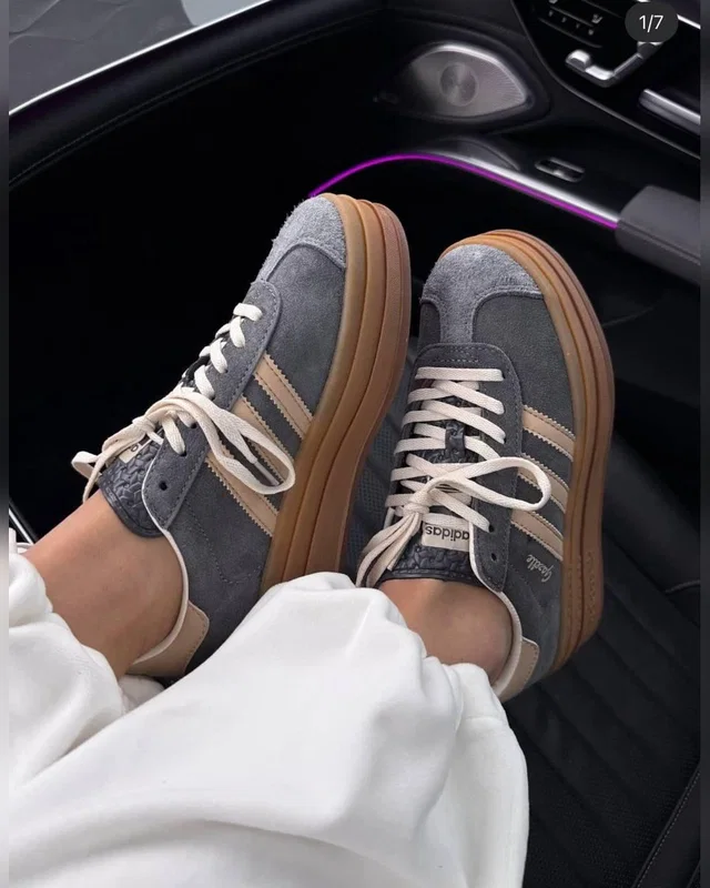 Adidas Gazelle Bold Grey Magic Beige Gum 40 — головне фото товару