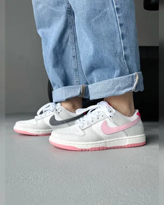 Nike SB Dunk Low Grey White Pink — головне фото товару