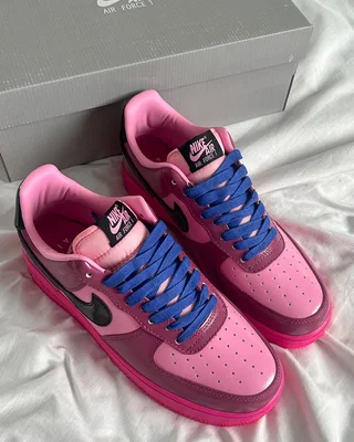 Nike Air Force 1 Low Pink Cooler/Black-Mulberry Rose — головне фото товару