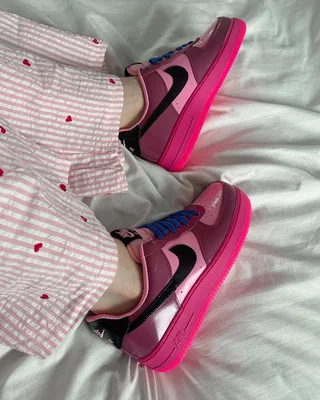 Nike Air Force 1 Low Pink Cooler/Black-Mulberry Rose — головне фото товару
