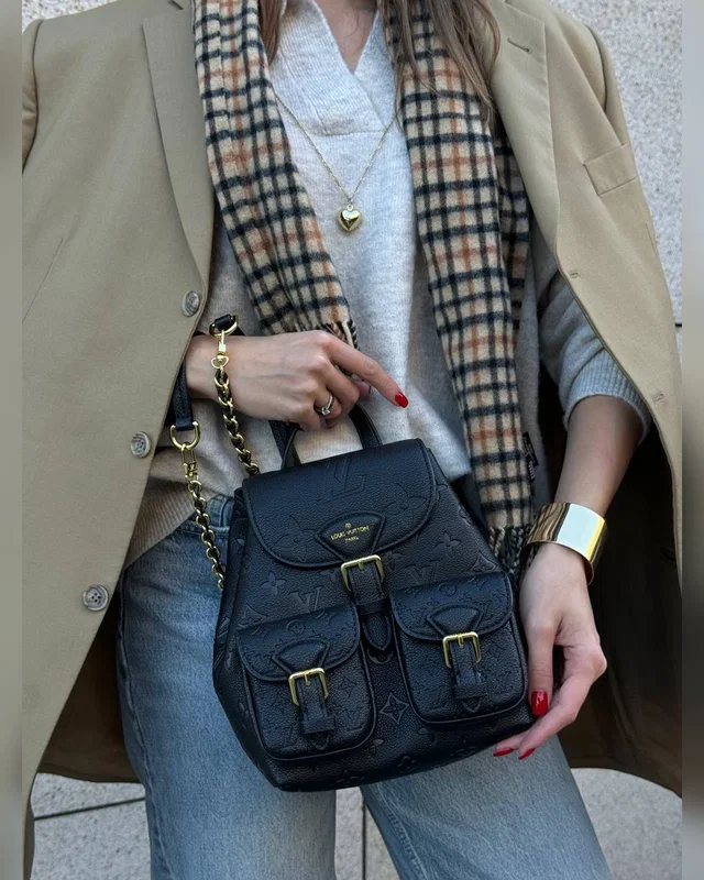 Louis Vuitton Backup Monogram Empreinte Leather Black (Коробка магніт) — головне фото товару
