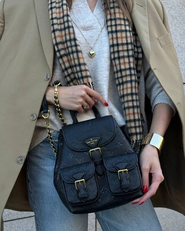 Louis Vuitton Backup Monogram Empreinte Leather Black (Коробка магніт) — головне фото товару