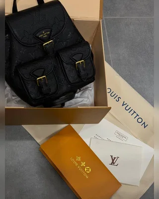 Louis Vuitton Backup Monogram Empreinte Leather Black (Коробка магніт) — головне фото товару