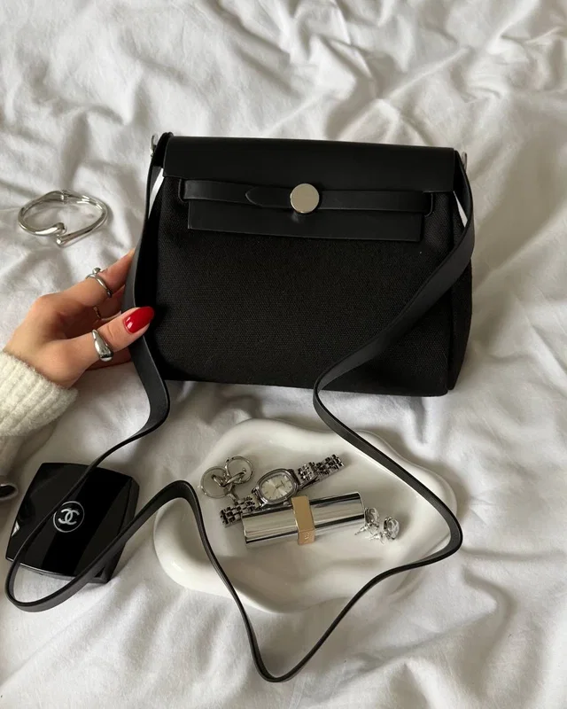 Hermes Hermès Herbag Zip 20 Bag Black 20 х 16 х 7 — головне фото товару