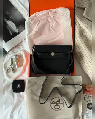 Hermes Hermès Herbag Zip 20 Bag Black 20 х 16 х 7 — головне фото товару