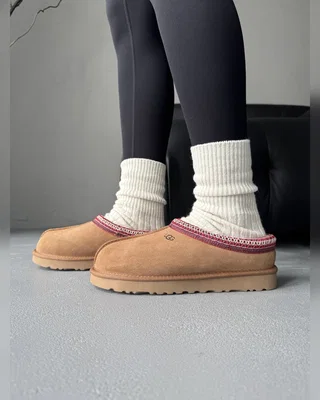 UGG Tasman Chestnut (червона вишивка) — головне фото товару