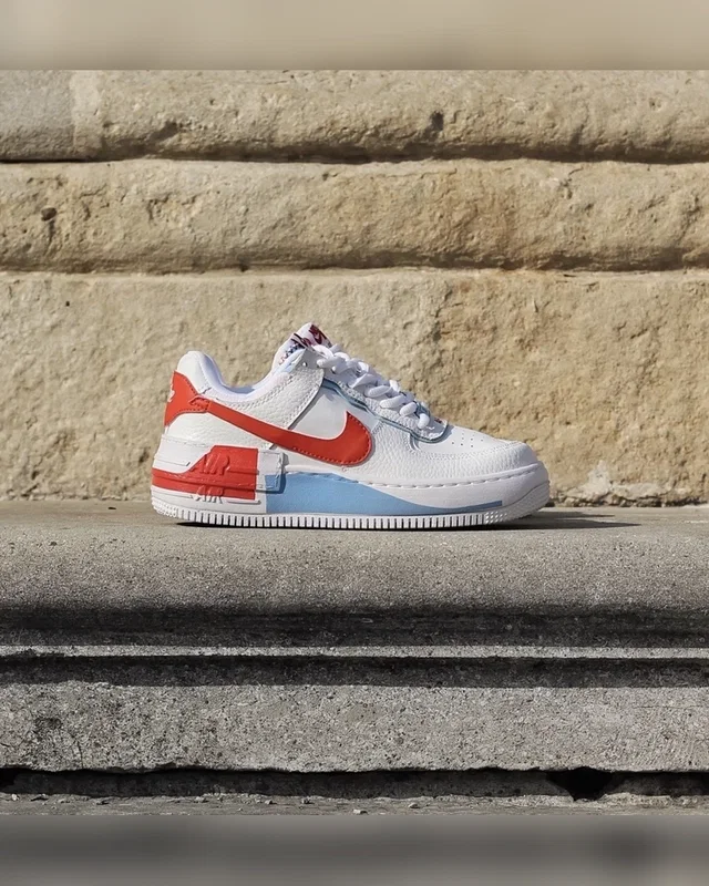 Nike Air Force Shadow Blue Orange — головне фото товару