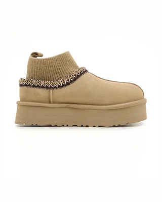 UGG Tasman Platform Sock Beige Brown — головне фото товару