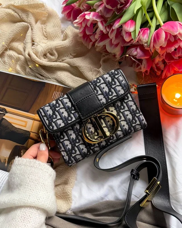 Dior Christian Dior 30 Montaigne Bag Black/Beige [оригінальна коробка] 17 x 12 x 7 — головне фото товару