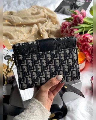Dior Christian Dior 30 Montaigne Bag Black Beige [оригінальна коробка] 17 x 12 x 7 — головне фото товару