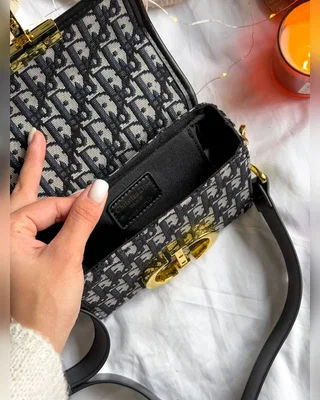 Dior Christian Dior 30 Montaigne Bag Black Beige [оригінальна коробка] 17 x 12 x 7 — головне фото товару