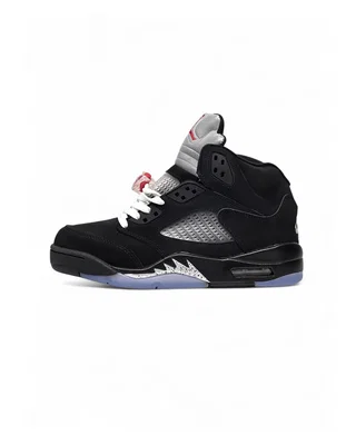 Nike Air Jordan 5 Retro • Black Silver • — головне фото товару