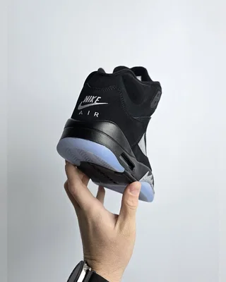 Nike Air Jordan 5 Retro • Black Silver • — головне фото товару