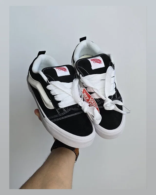 Vans Knu Skool • Black White • — головне фото товару