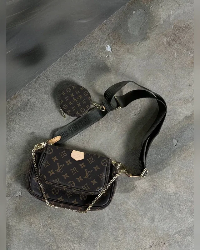 Louis Vuitton Multi Pochette Brown Green (магнітна коробка) 24 x 13 5 x 4 — головне фото товару