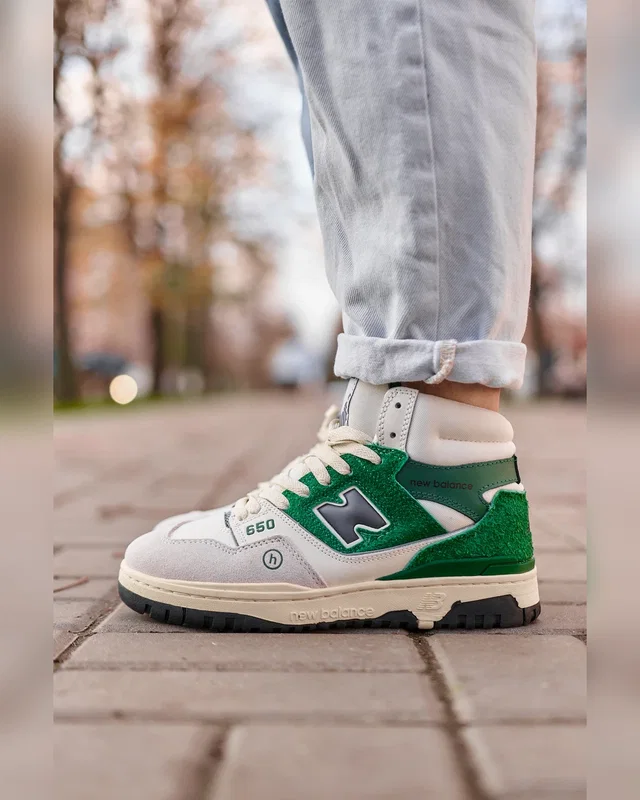 New Balance 650 Hight Green White Fur — головне фото товару