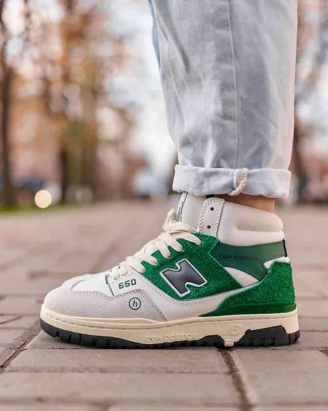 New Balance 650 Hight Green White Fur — головне фото товару